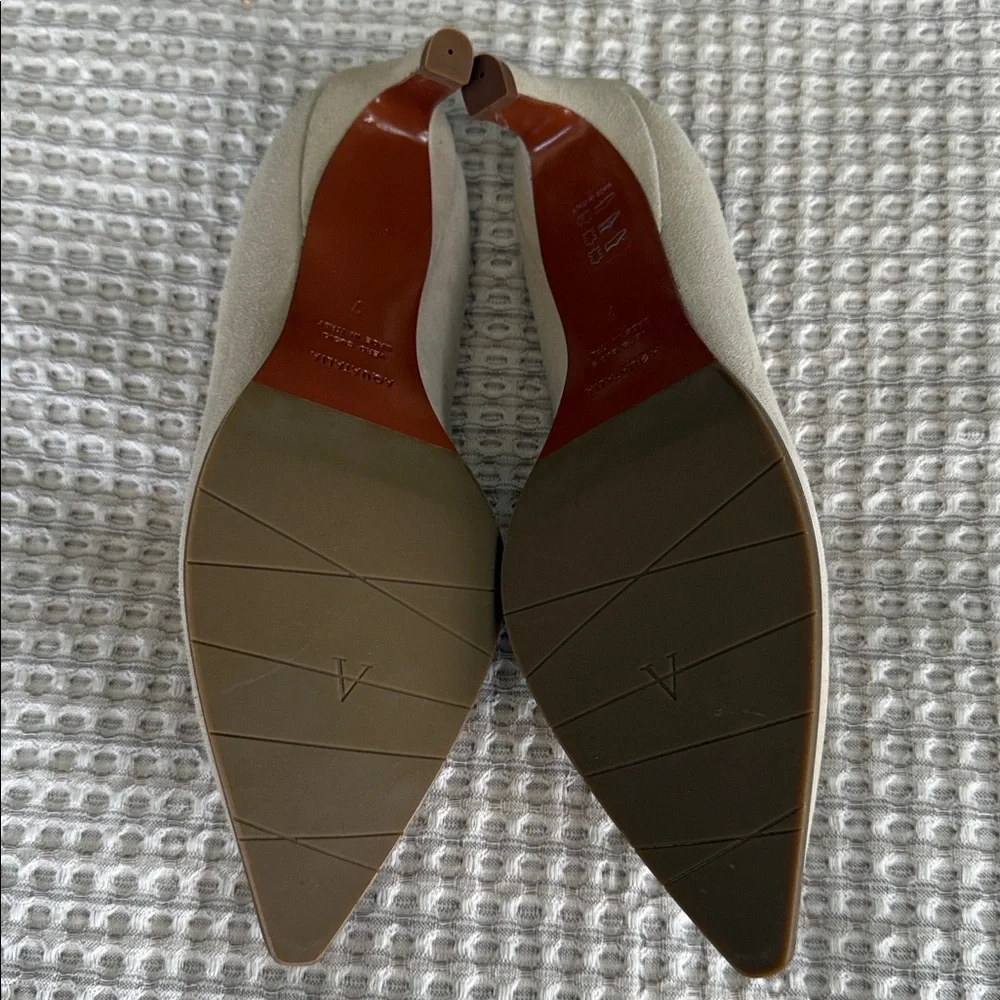 Aquatalia Women's Elegant Cream Clogs Size 7 - Picture 3 of 7